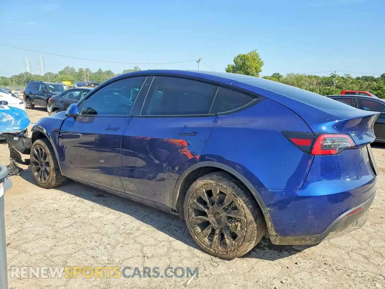 2 Фотография поврежденного автомобиля 5YJYGDEE0MF129647 TESLA MODEL Y 2021