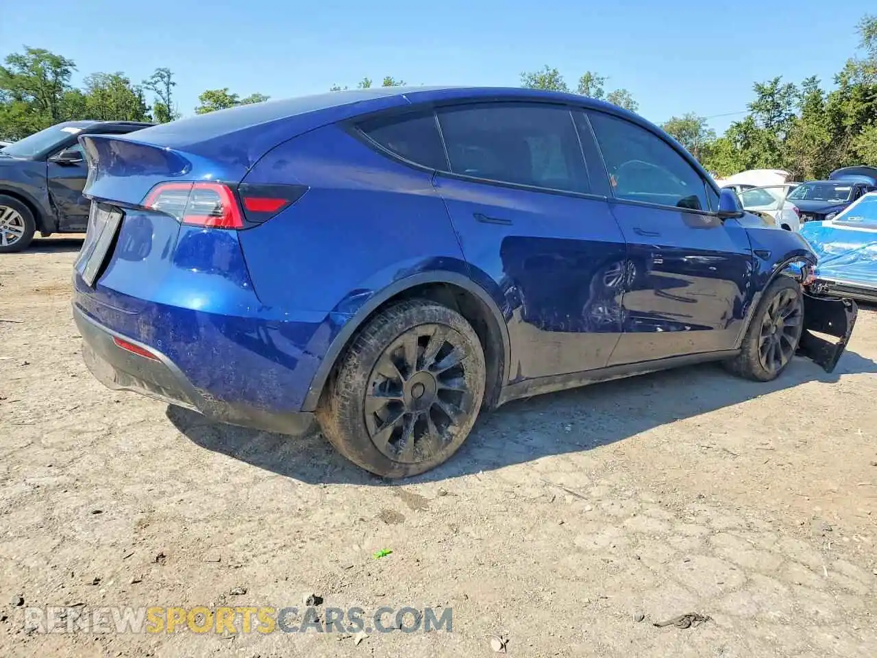3 Фотография поврежденного автомобиля 5YJYGDEE0MF129647 TESLA MODEL Y 2021
