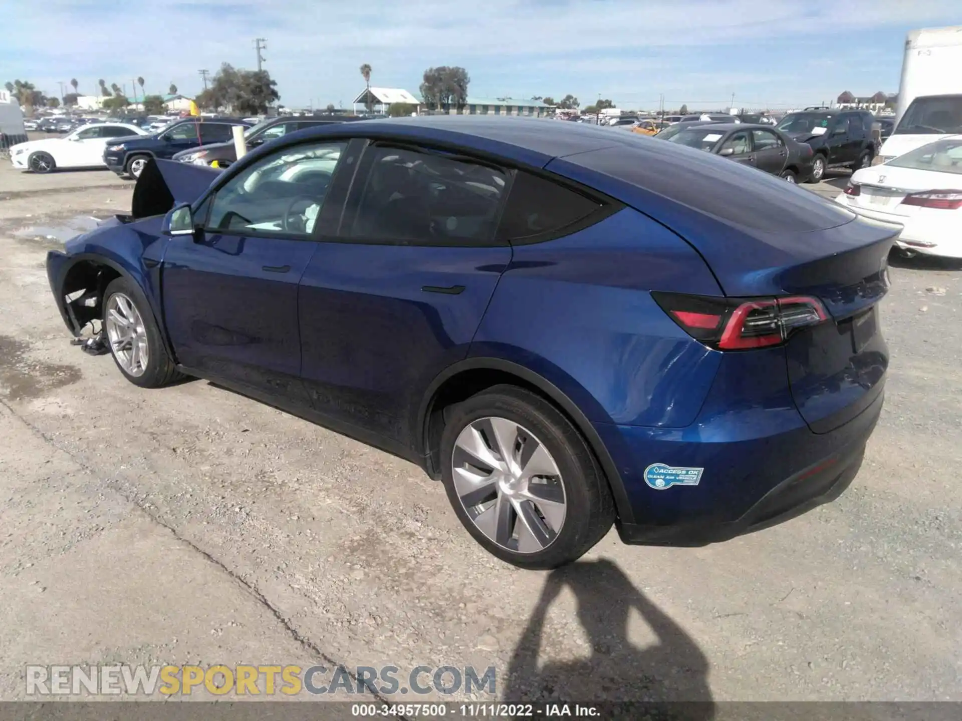 3 Photograph of a damaged car 5YJYGDEE0MF158419 TESLA MODEL Y 2021