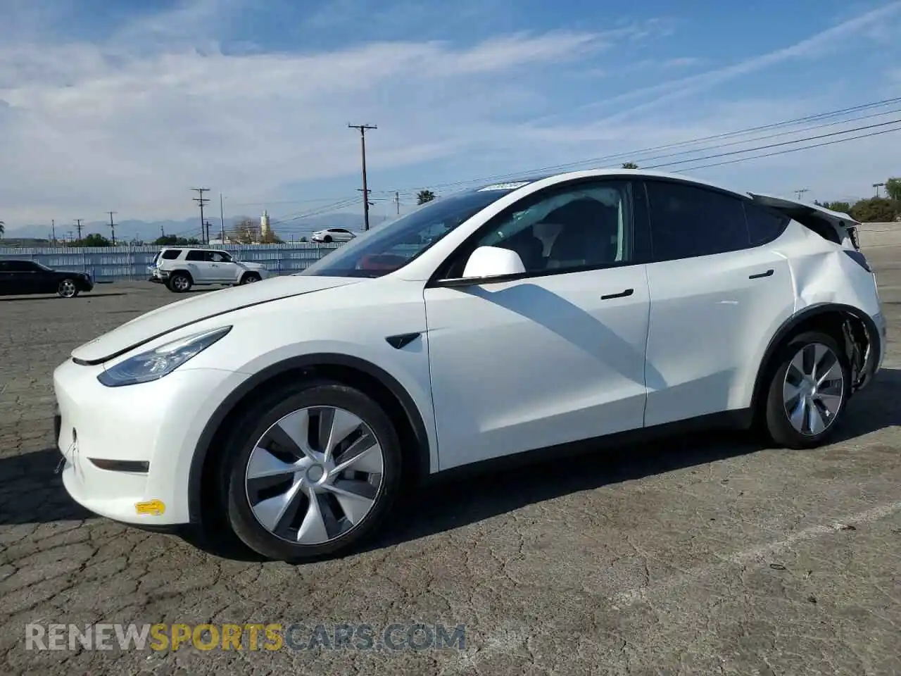 1 Photograph of a damaged car 5YJYGDEE0MF173129 TESLA MODEL Y 2021