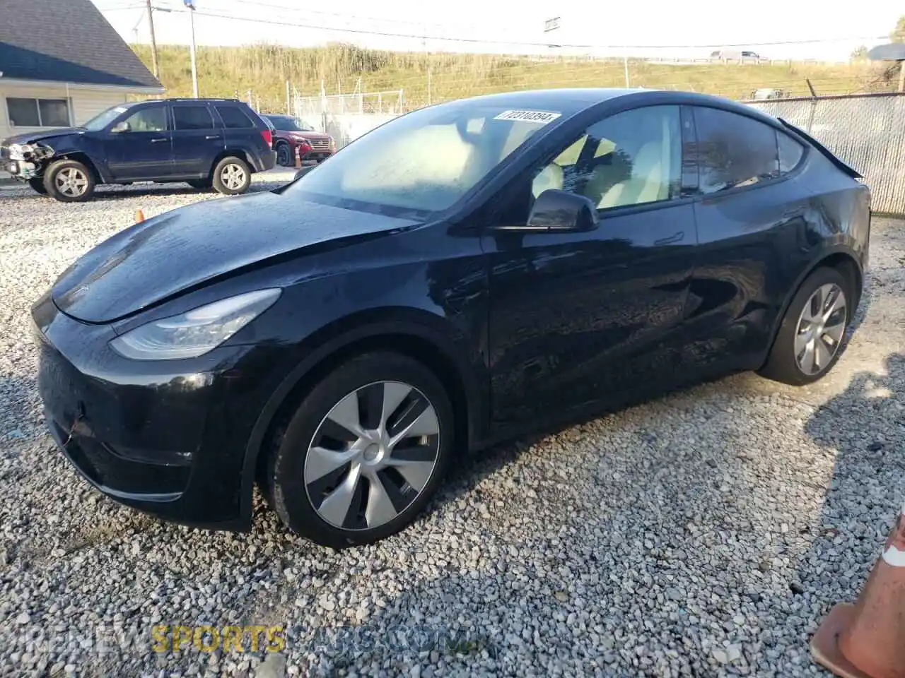 1 Photograph of a damaged car 5YJYGDEE0MF187385 TESLA MODEL Y 2021