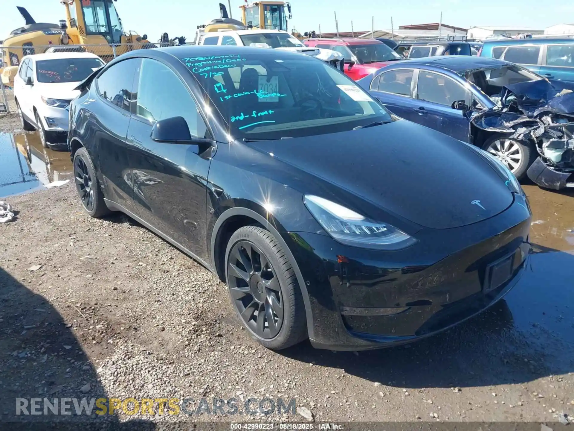 1 fotografías del automóvil dañado 5YJYGDEE0MF193851 TESLA MODEL Y 2021