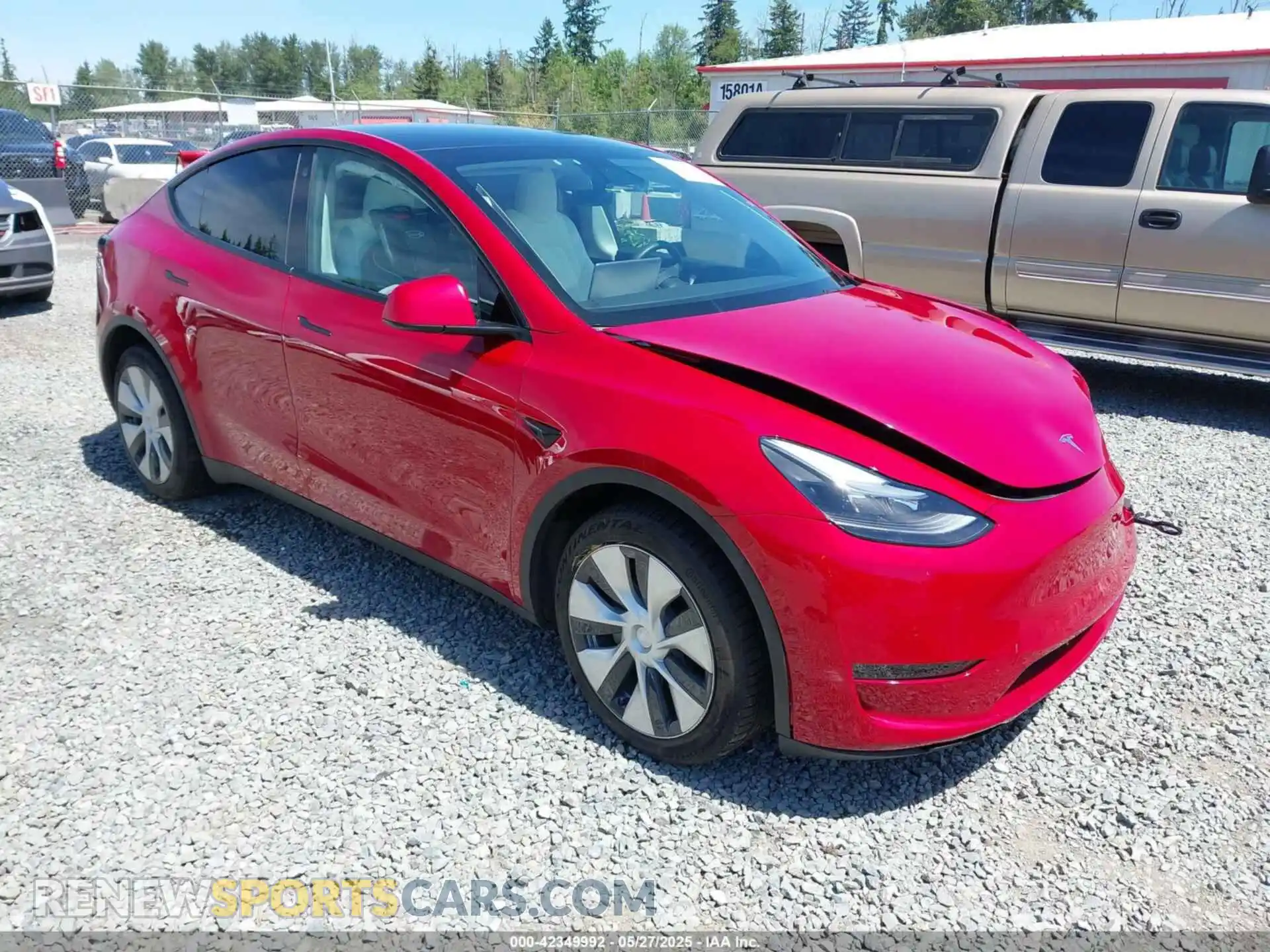 1 Photograph of a damaged car 5YJYGDEE0MF195552 TESLA MODEL Y 2021
