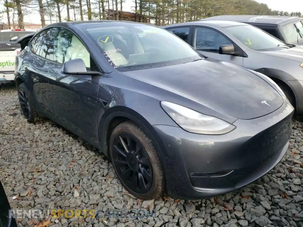 1 Фотография поврежденного автомобиля 5YJYGDEE0MF210504 TESLA MODEL Y 2021