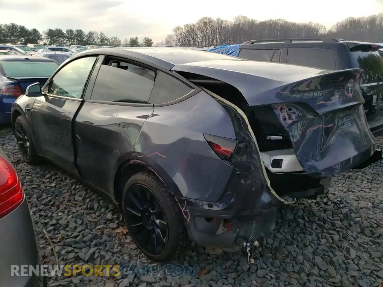 3 Фотография поврежденного автомобиля 5YJYGDEE0MF210504 TESLA MODEL Y 2021