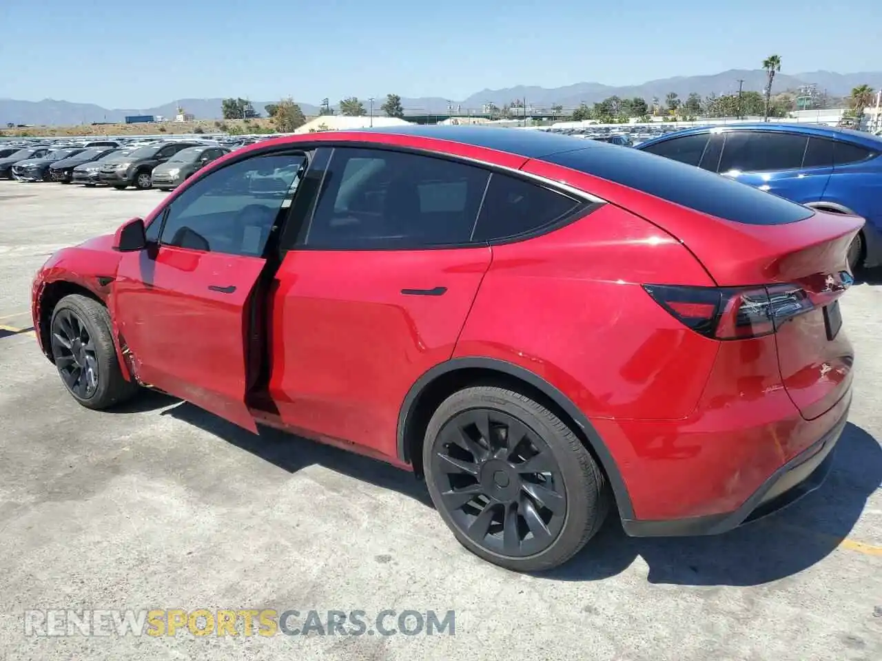 2 Photograph of a damaged car 5YJYGDEE0MF217761 TESLA MODEL Y 2021
