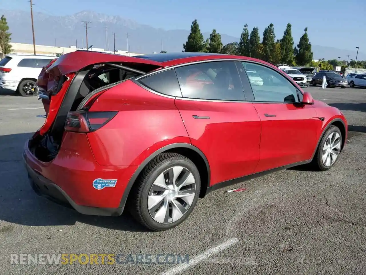 3 Photograph of a damaged car 5YJYGDEE0MF229988 TESLA MODEL Y 2021