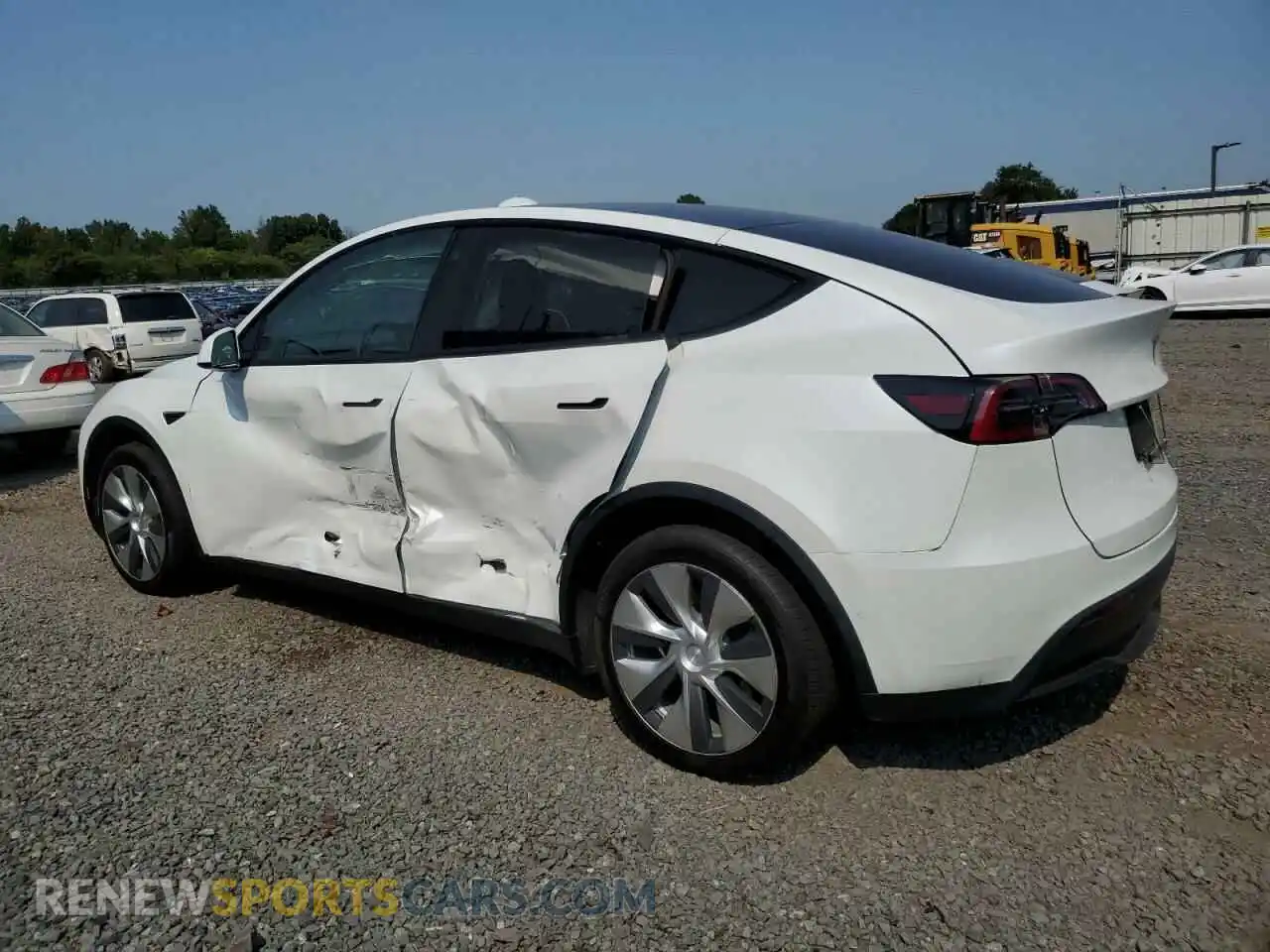 2 Photograph of a damaged car 5YJYGDEE0MF258102 TESLA MODEL Y 2021