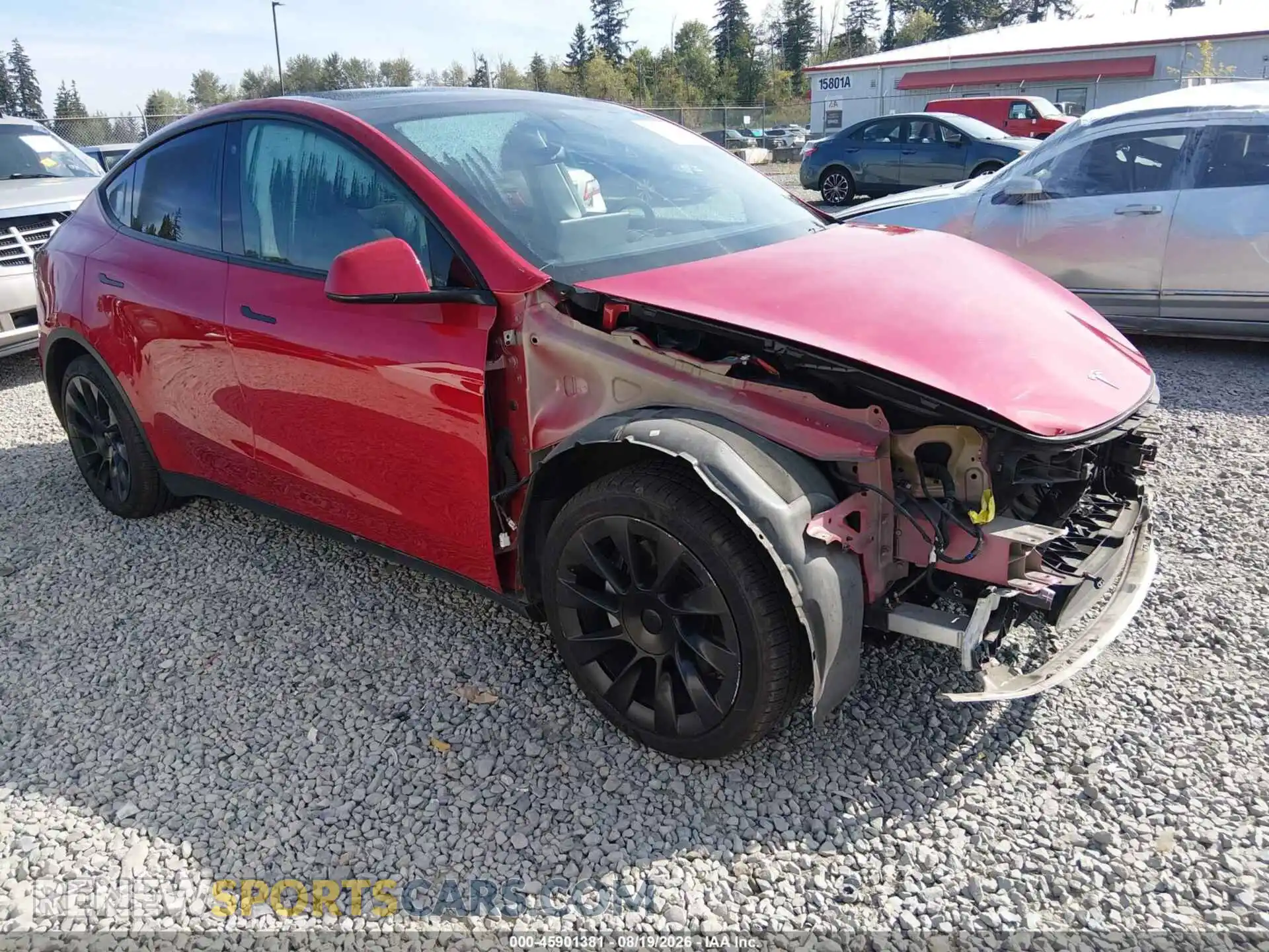 1 Photograph of a damaged car 5YJYGDEE0MF259122 TESLA MODEL Y 2021