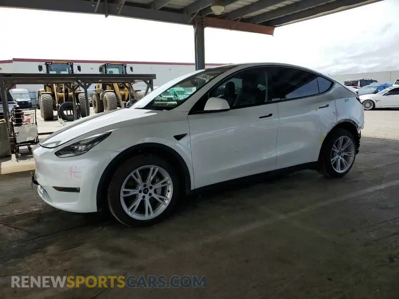 1 Photograph of a damaged car 5YJYGDEE0MF267186 TESLA MODEL Y 2021