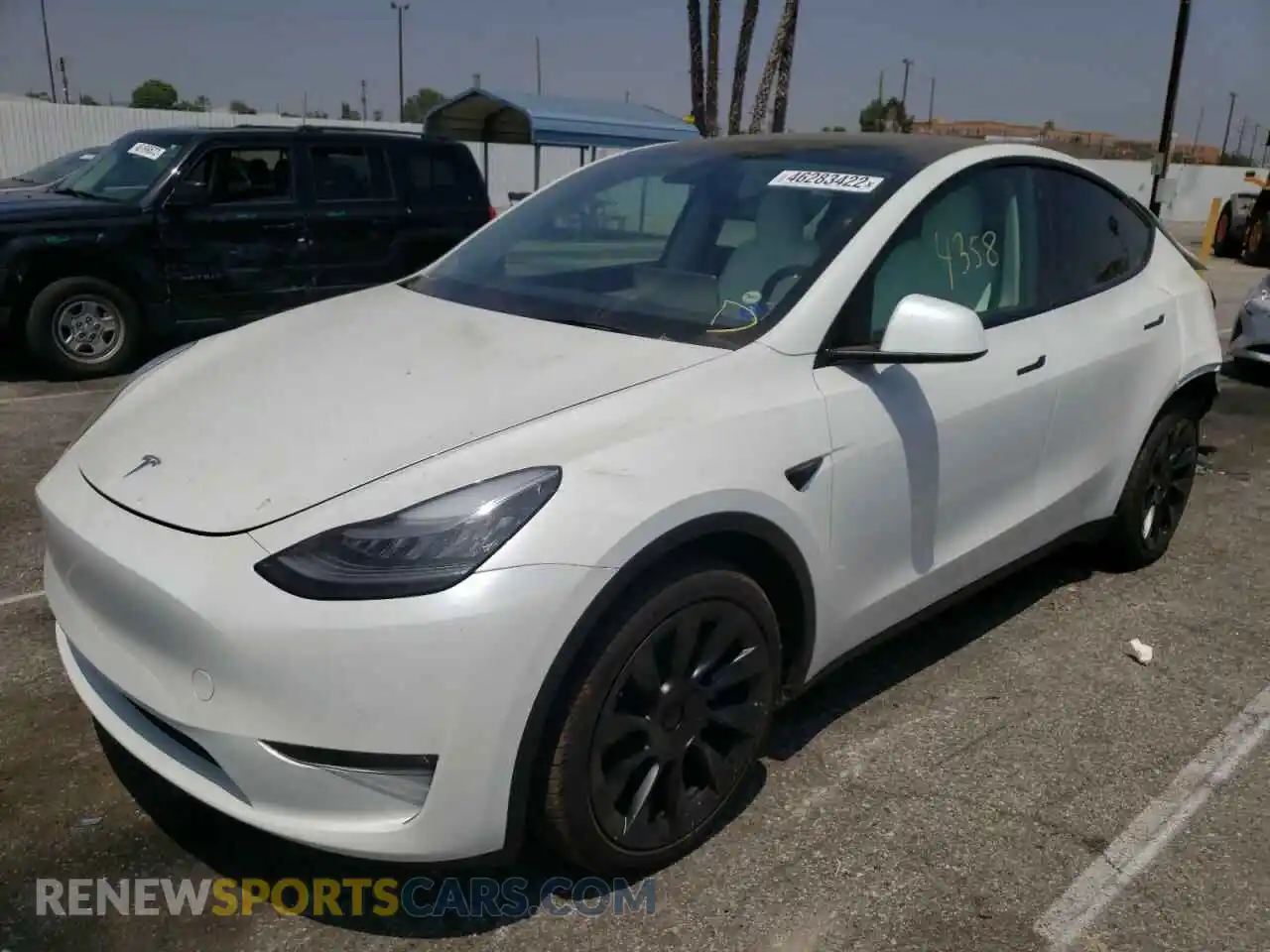 2 Photograph of a damaged car 5YJYGDEE0MF269133 TESLA MODEL Y 2021