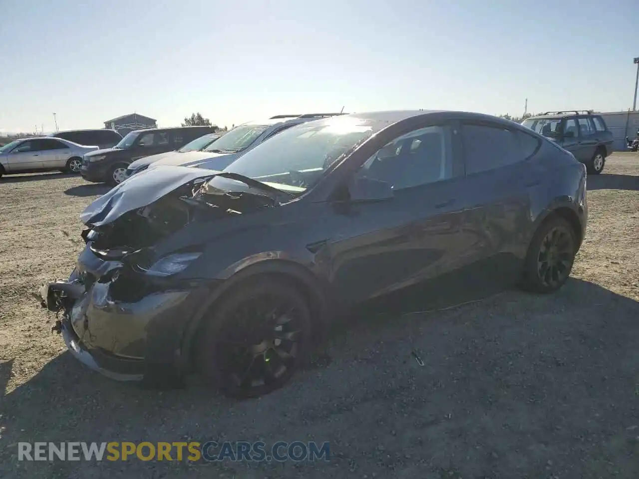 1 Photograph of a damaged car 5YJYGDEE0MF274042 TESLA MODEL Y 2021