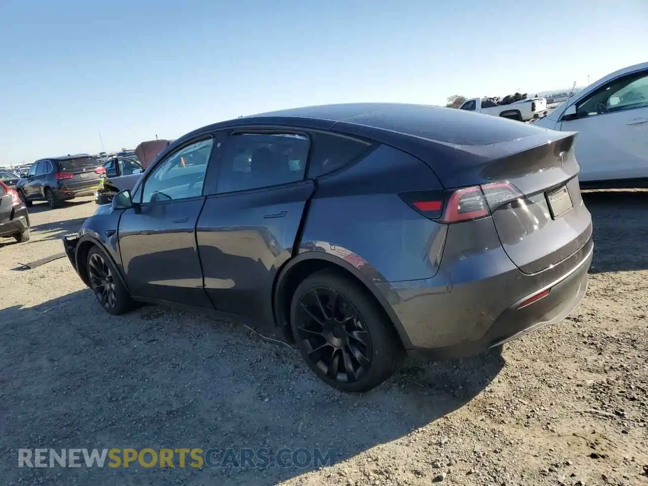 2 Photograph of a damaged car 5YJYGDEE0MF274042 TESLA MODEL Y 2021