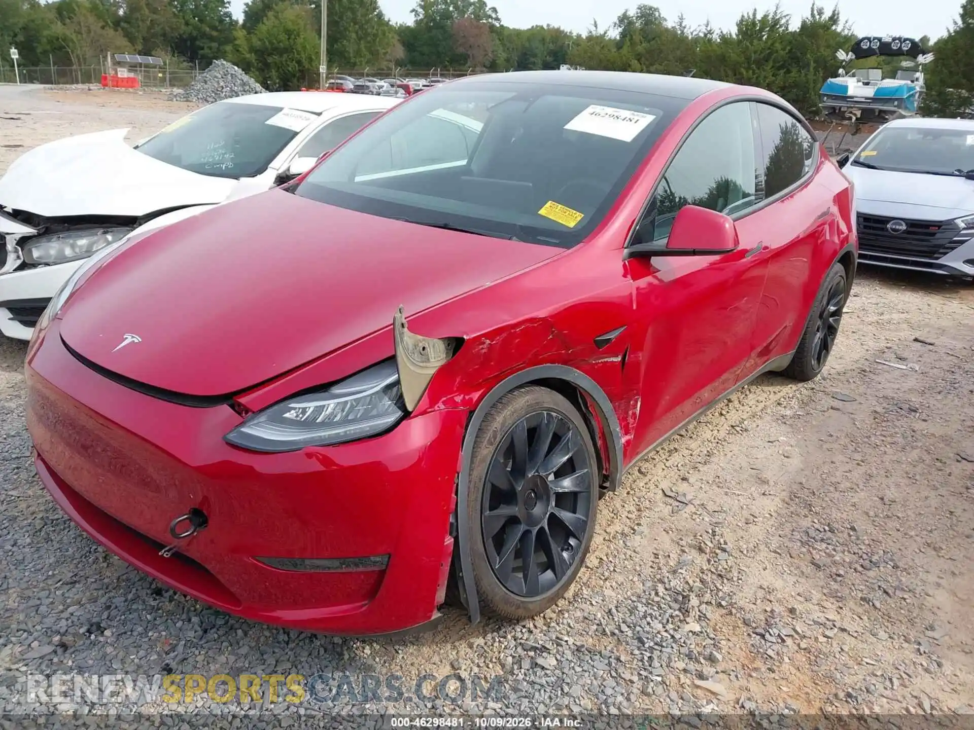 2 Фотография поврежденного автомобиля 5YJYGDEE0MF280584 TESLA MODEL Y 2021