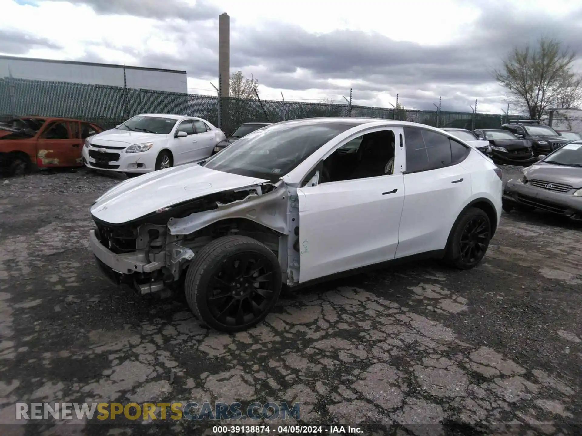2 Photograph of a damaged car 5YJYGDEE0MF301868 TESLA MODEL Y 2021