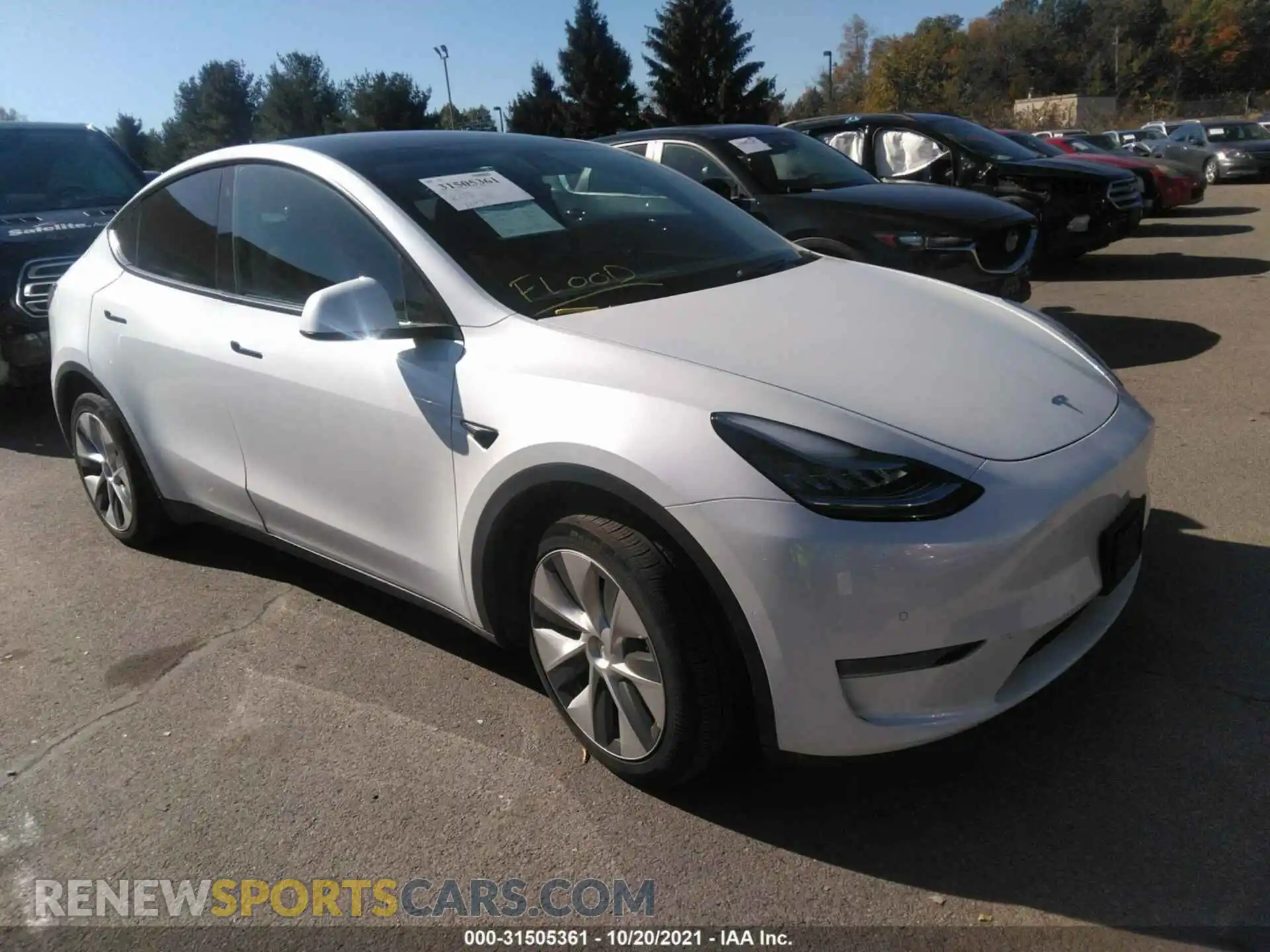 1 Photograph of a damaged car 5YJYGDEE1MF061066 TESLA MODEL Y 2021