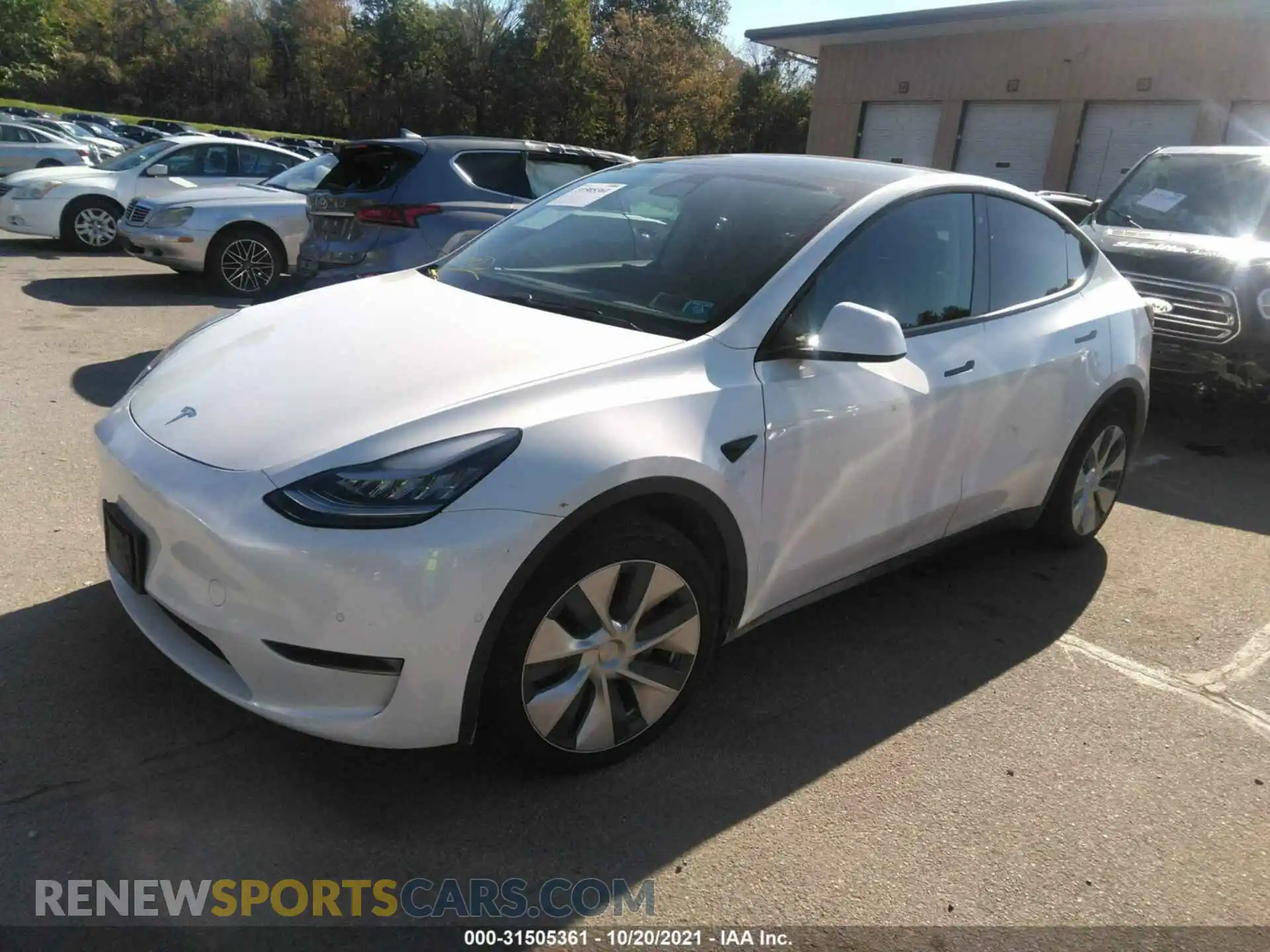 2 Photograph of a damaged car 5YJYGDEE1MF061066 TESLA MODEL Y 2021