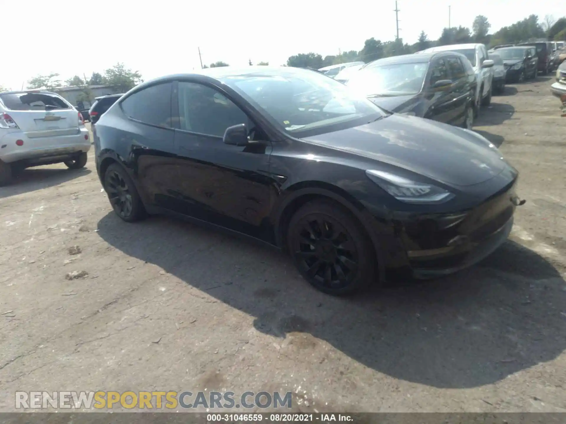1 Photograph of a damaged car 5YJYGDEE1MF062377 TESLA MODEL Y 2021