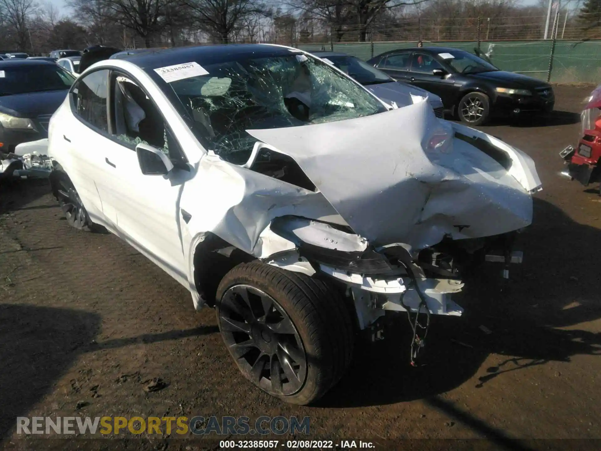 1 Photograph of a damaged car 5YJYGDEE1MF076957 TESLA MODEL Y 2021