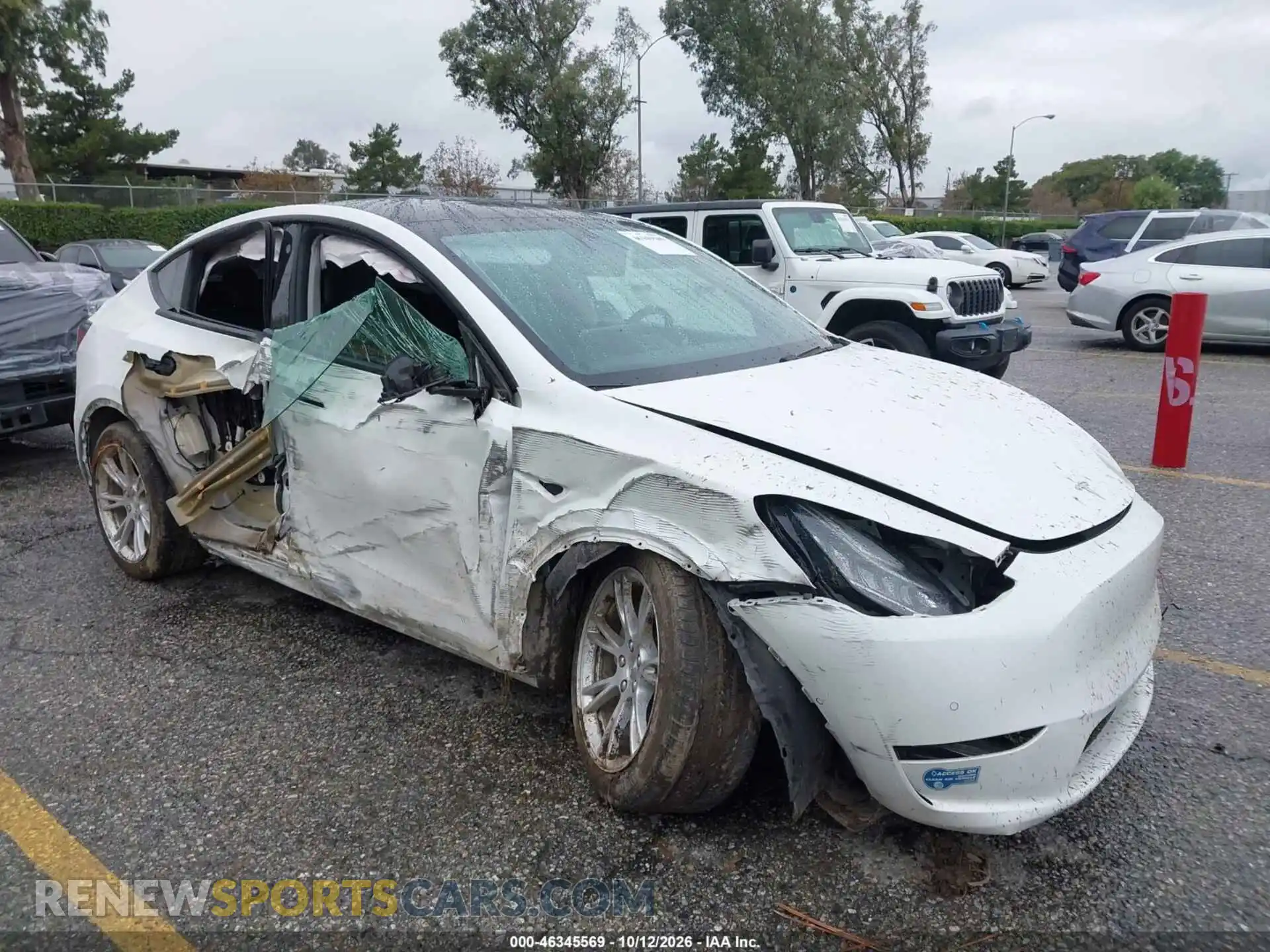 1 Photograph of a damaged car 5YJYGDEE1MF078546 TESLA MODEL Y 2021