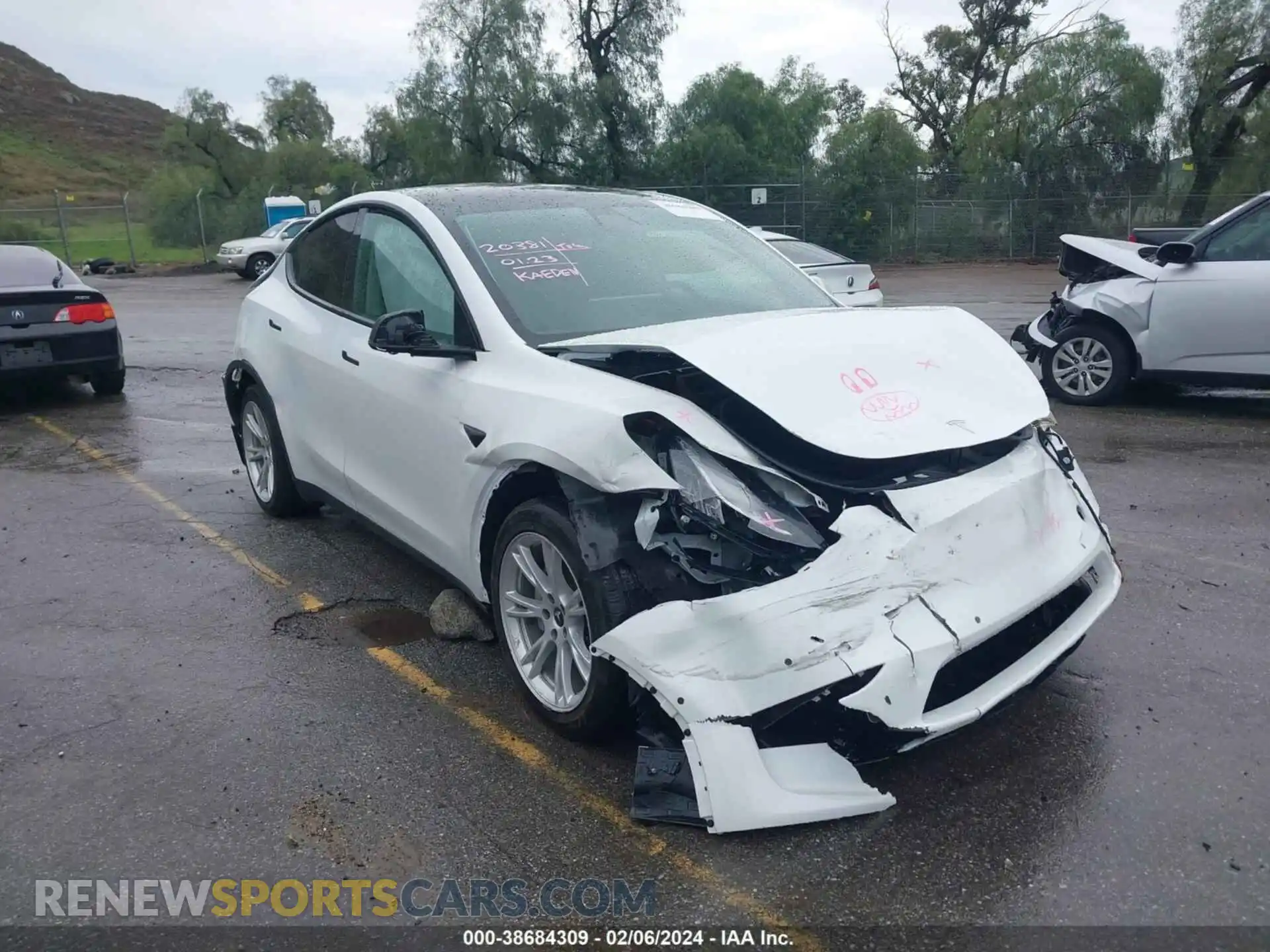 1 Фотография поврежденного автомобиля 5YJYGDEE1MF078840 TESLA MODEL Y 2021