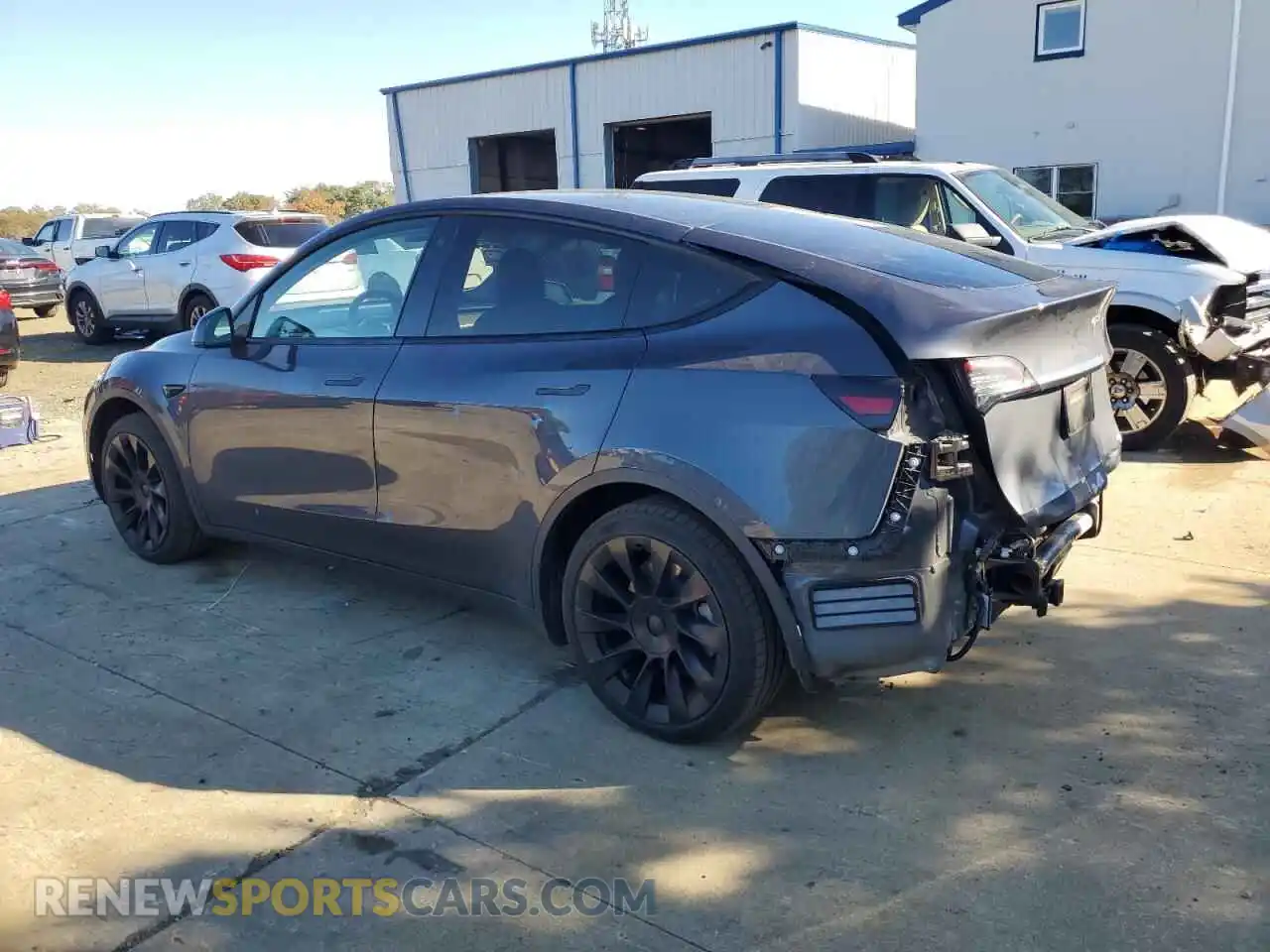 2 Photograph of a damaged car 5YJYGDEE1MF080295 TESLA MODEL Y 2021