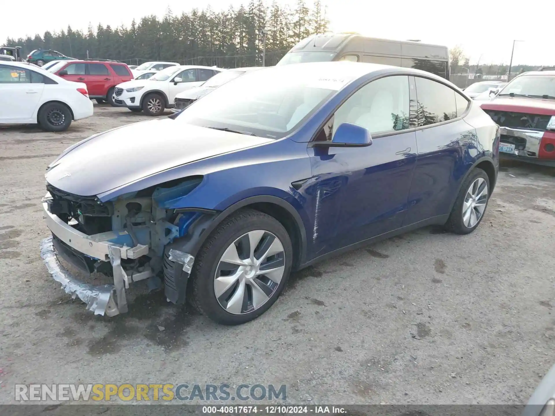 2 Photograph of a damaged car 5YJYGDEE1MF108483 TESLA MODEL Y 2021