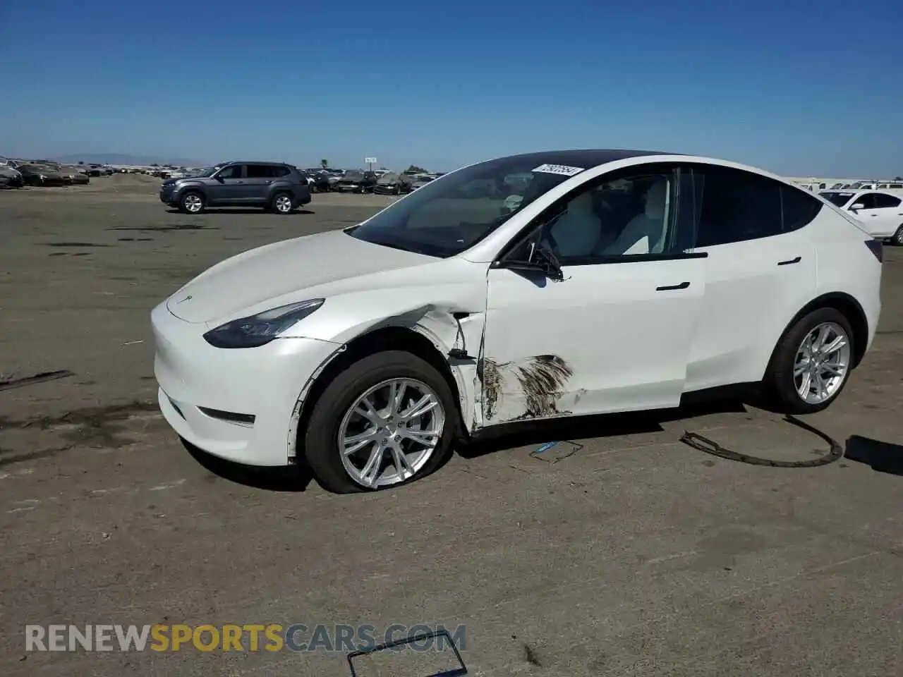 1 Photograph of a damaged car 5YJYGDEE1MF134727 TESLA MODEL Y 2021