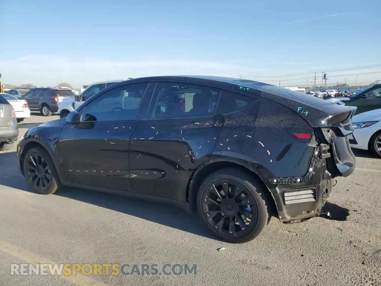 2 Фотография поврежденного автомобиля 5YJYGDEE1MF136722 TESLA MODEL Y 2021