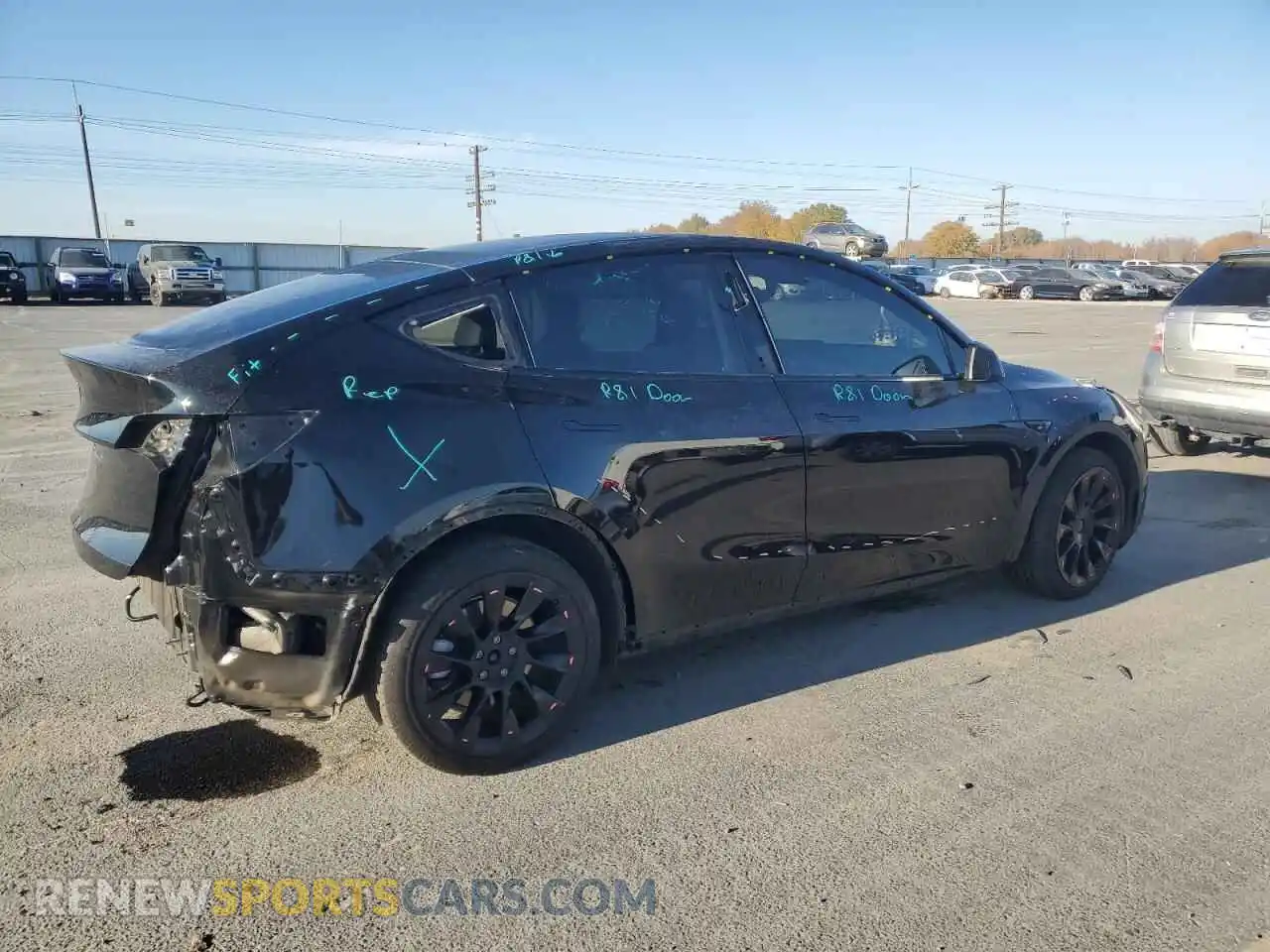 3 Фотография поврежденного автомобиля 5YJYGDEE1MF136722 TESLA MODEL Y 2021