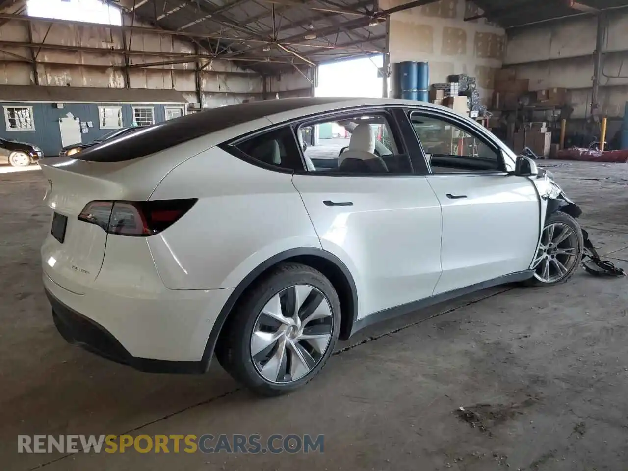 3 fotografías del automóvil dañado 5YJYGDEE1MF145162 TESLA MODEL Y 2021