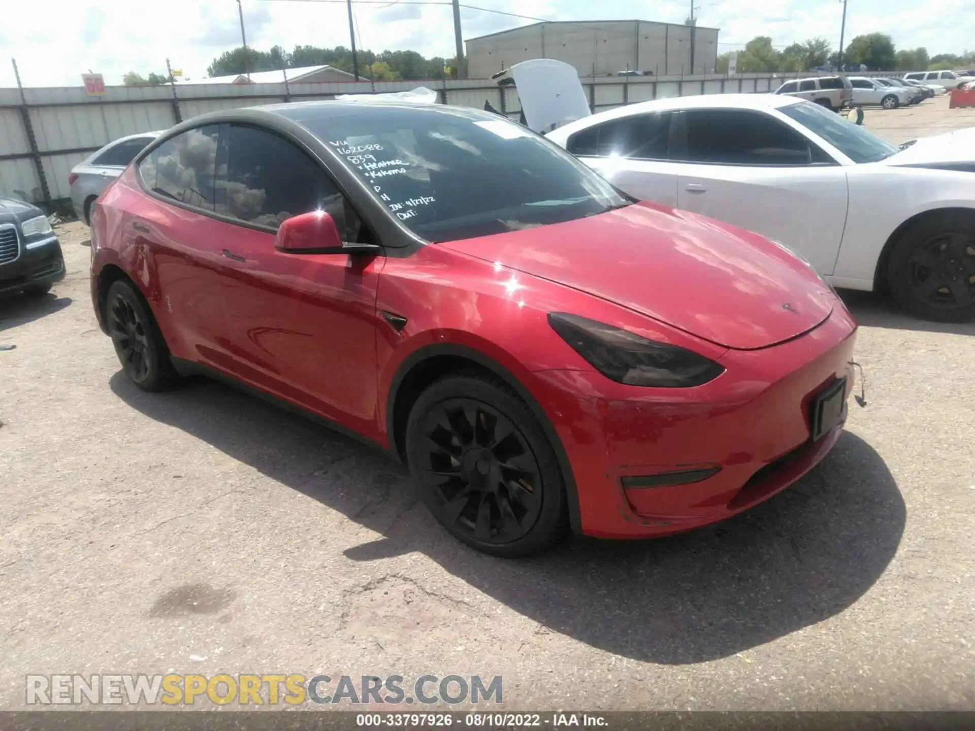 1 Photograph of a damaged car 5YJYGDEE1MF162088 TESLA MODEL Y 2021