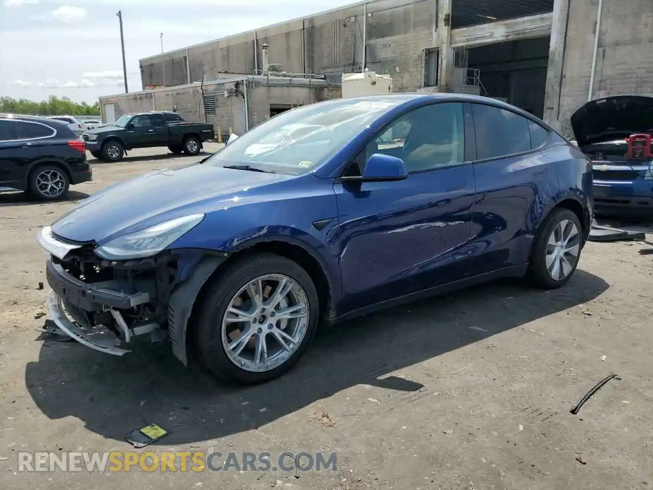 1 Photograph of a damaged car 5YJYGDEE1MF174810 TESLA MODEL Y 2021
