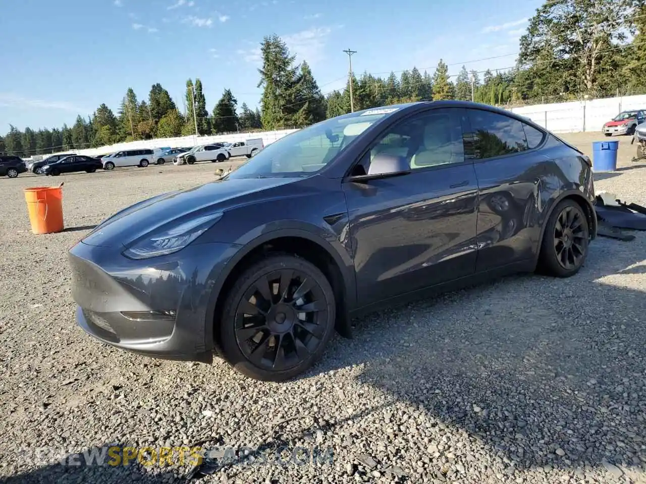 1 Photograph of a damaged car 5YJYGDEE1MF177321 TESLA MODEL Y 2021