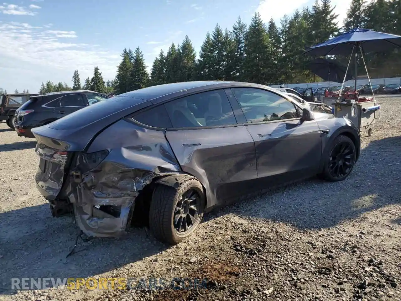 3 Photograph of a damaged car 5YJYGDEE1MF177321 TESLA MODEL Y 2021