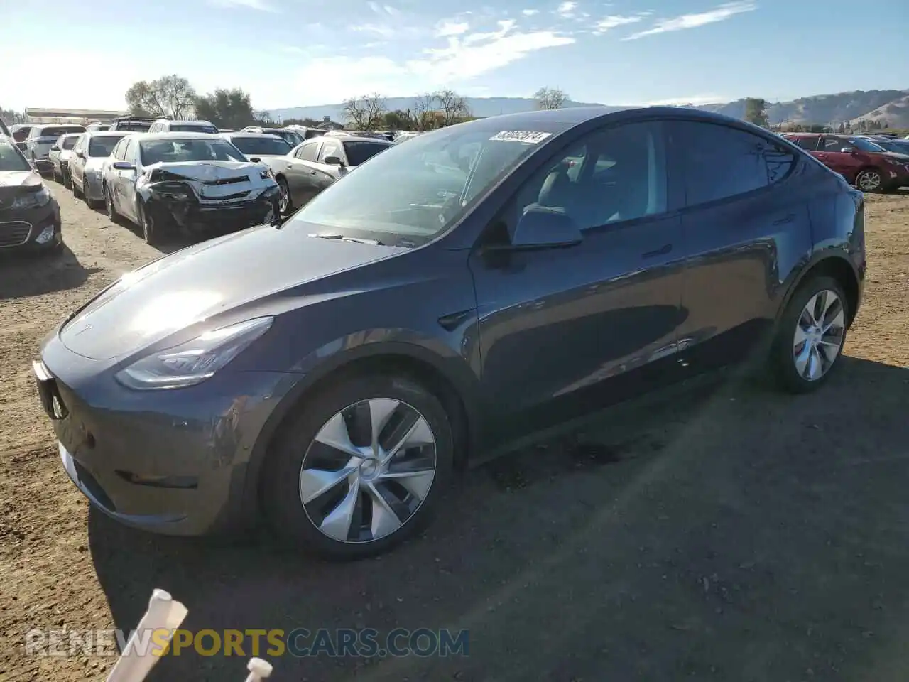 1 Photograph of a damaged car 5YJYGDEE1MF188562 TESLA MODEL Y 2021