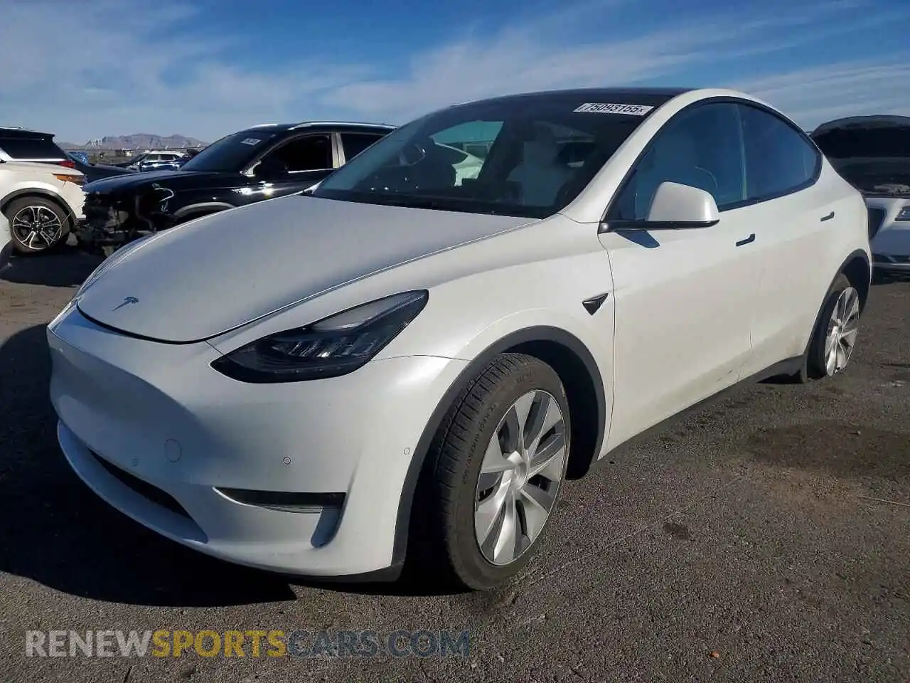 1 Photograph of a damaged car 5YJYGDEE1MF216375 TESLA MODEL Y 2021