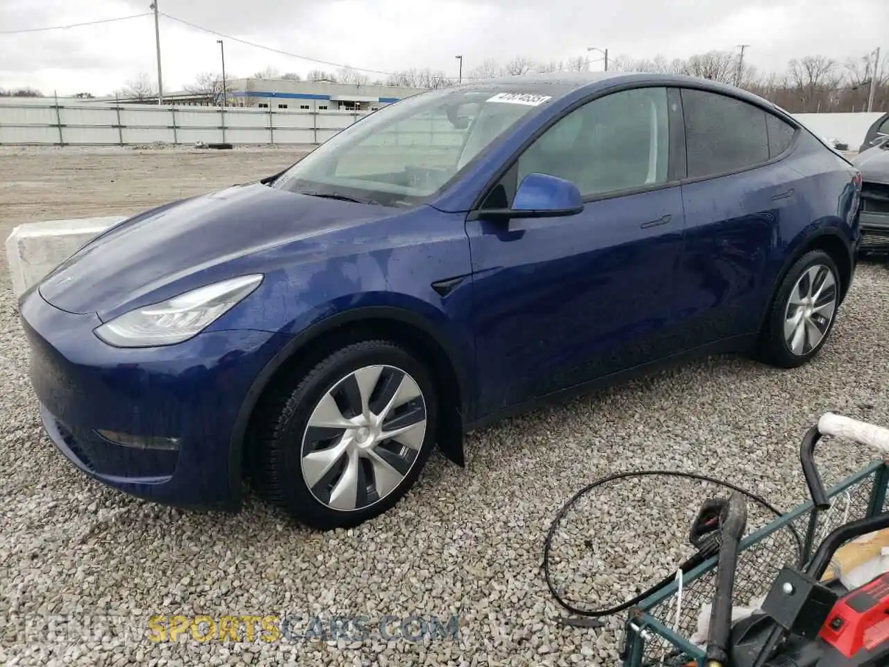 1 Photograph of a damaged car 5YJYGDEE1MF227800 TESLA MODEL Y 2021