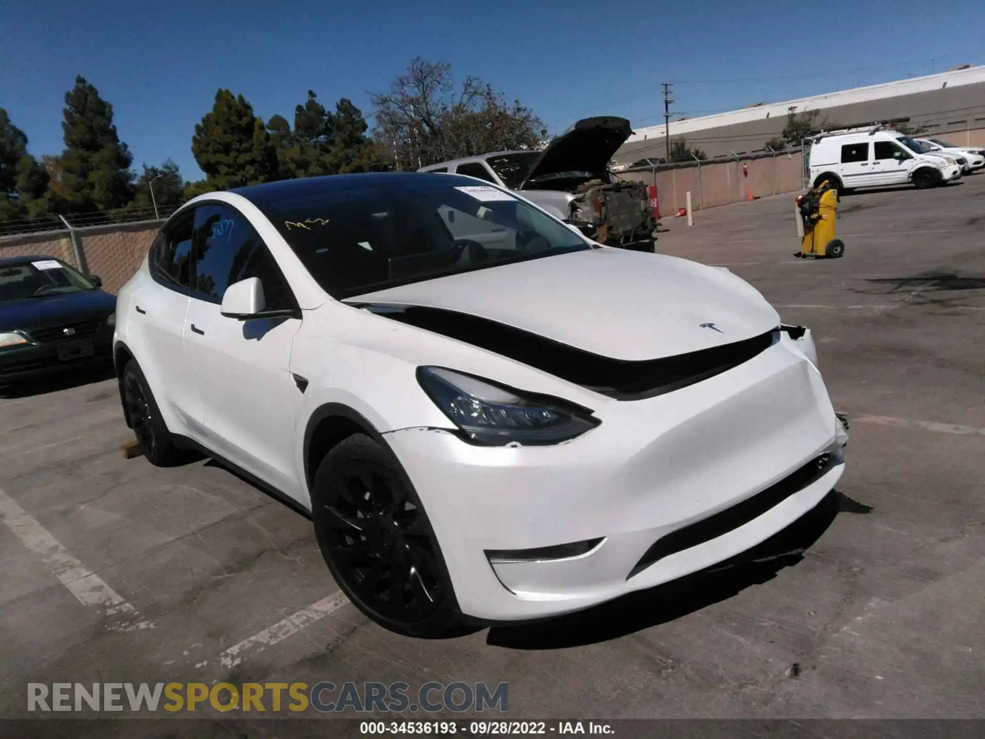 1 Фотография поврежденного автомобиля 5YJYGDEE1MF231961 TESLA MODEL Y 2021