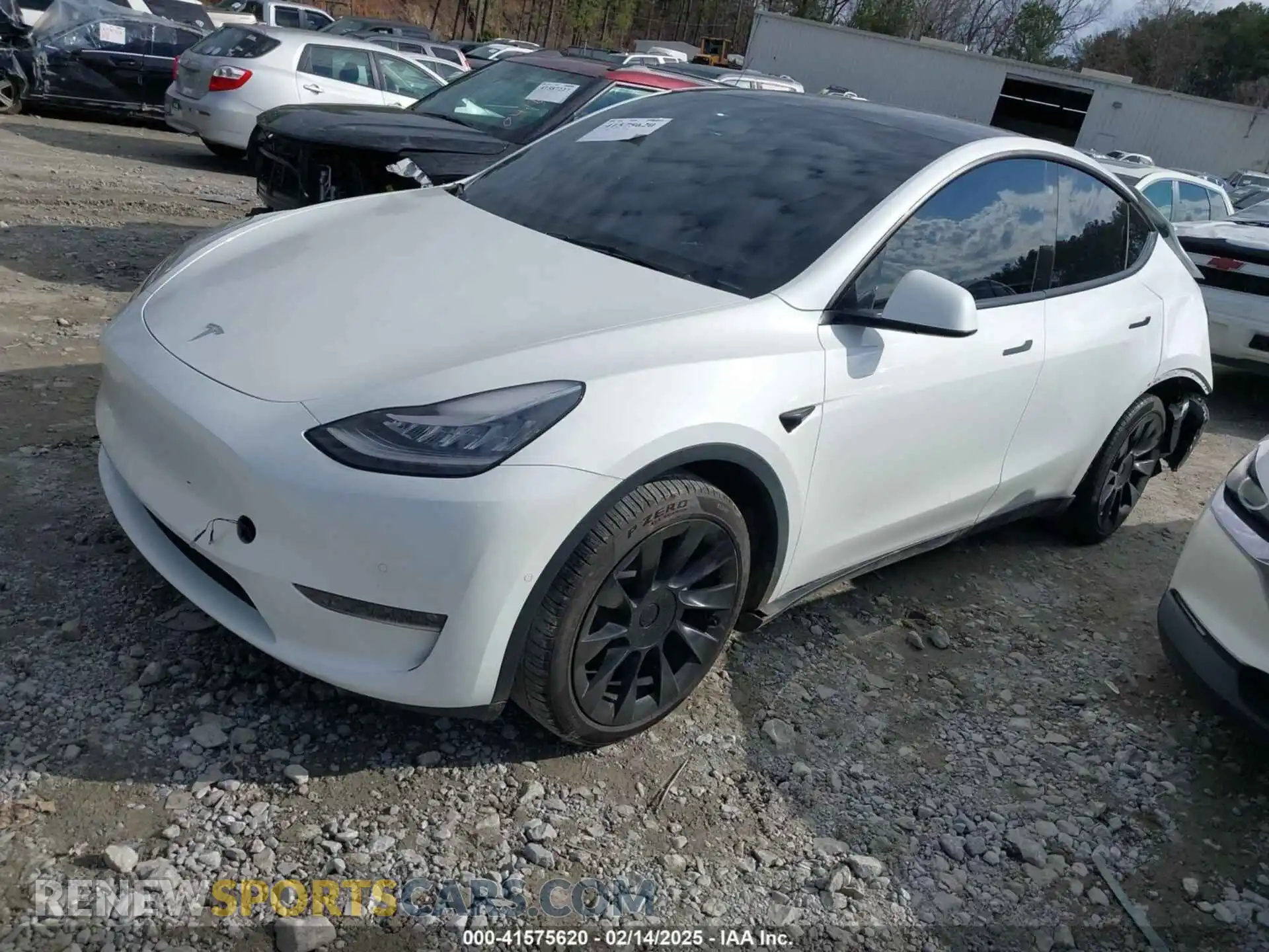 2 Photograph of a damaged car 5YJYGDEE1MF256620 TESLA MODEL Y 2021