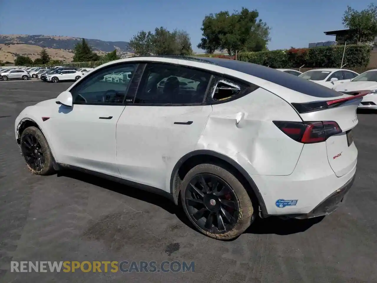 2 Фотография поврежденного автомобиля 5YJYGDEE1MF265155 TESLA MODEL Y 2021