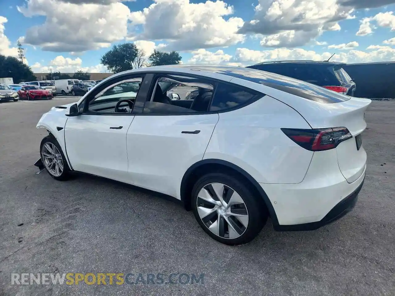 2 Photograph of a damaged car 5YJYGDEE1MF265723 TESLA MODEL Y 2021