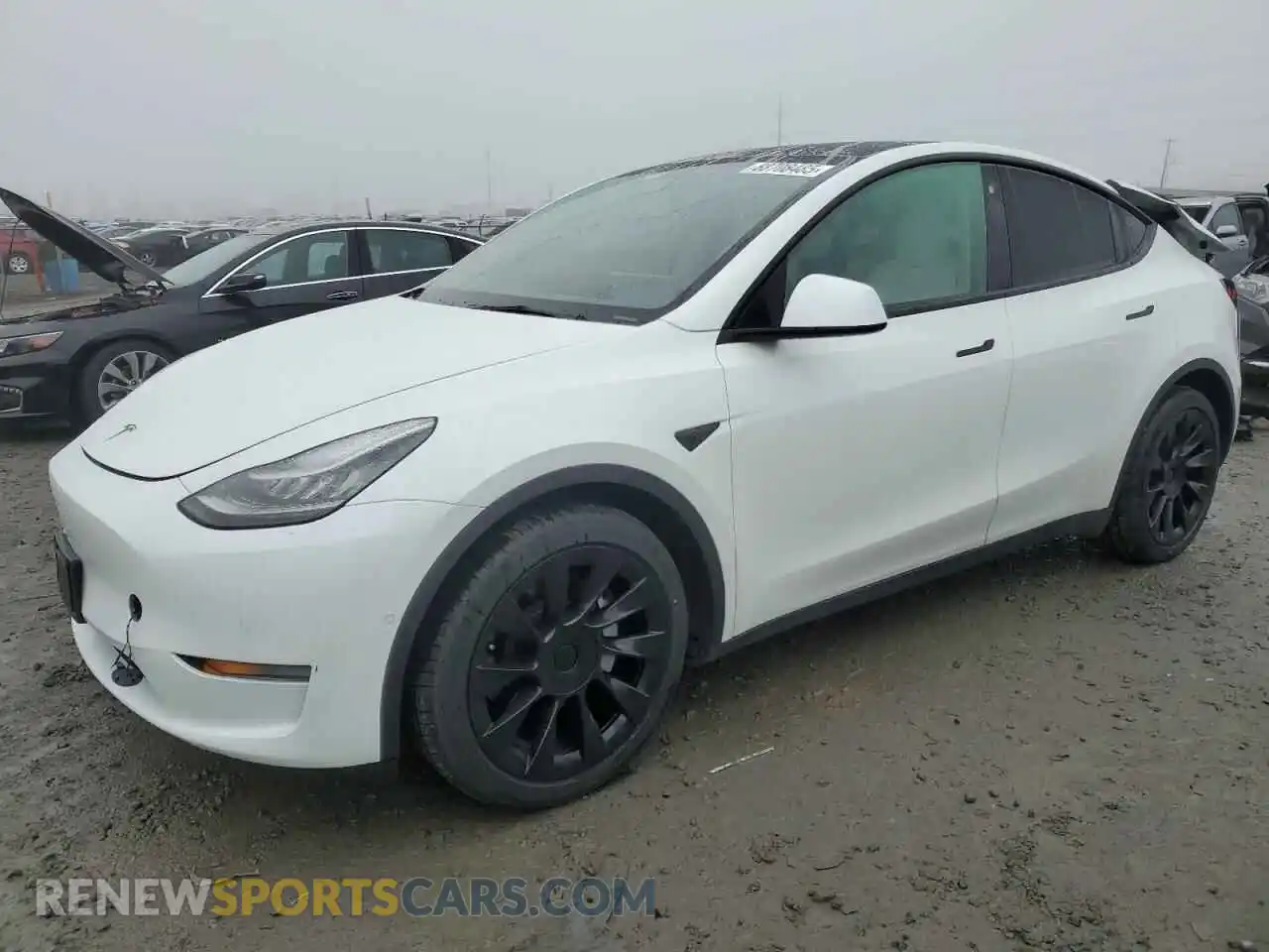 1 Photograph of a damaged car 5YJYGDEE1MF267004 TESLA MODEL Y 2021
