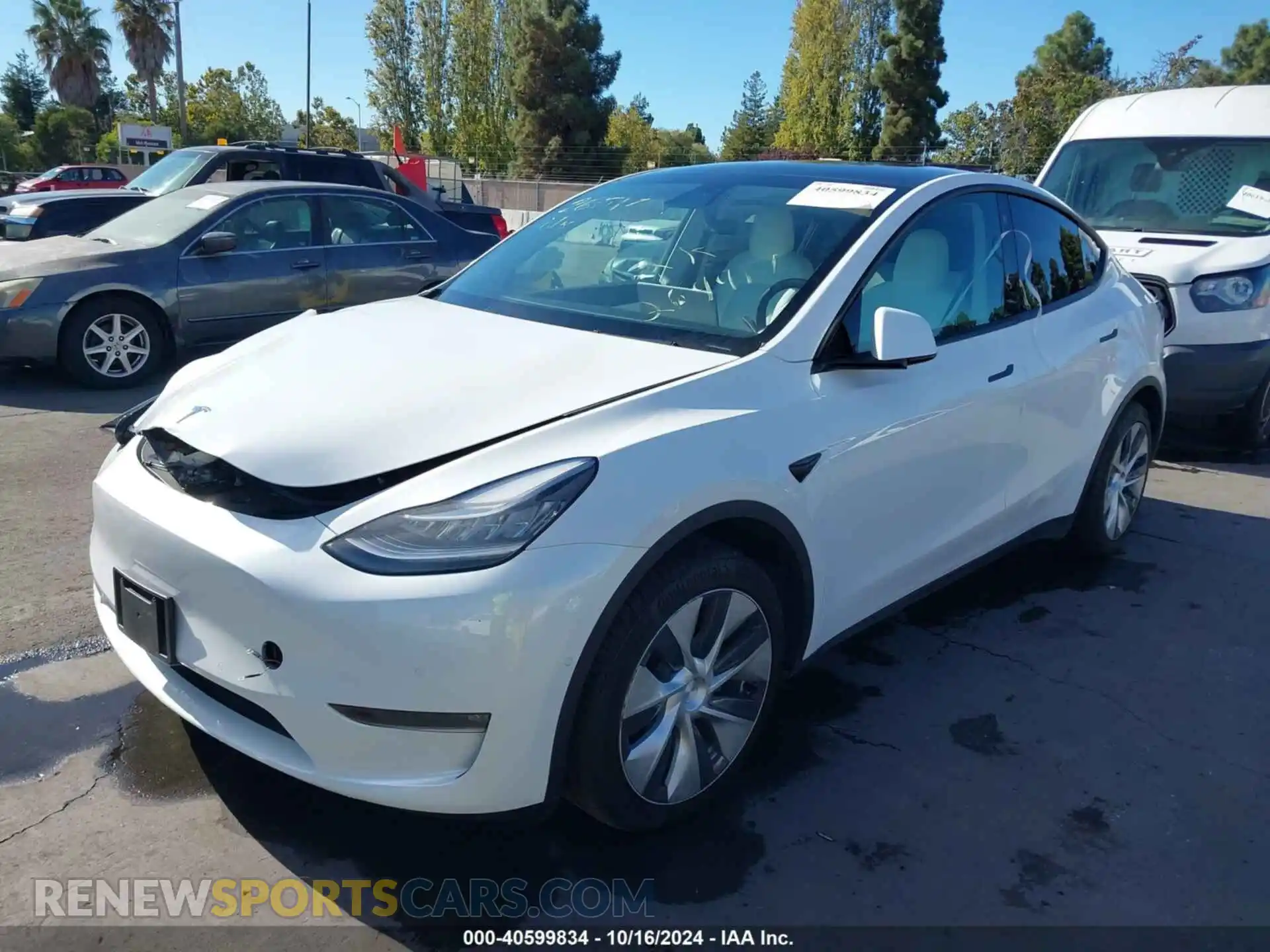2 Photograph of a damaged car 5YJYGDEE1MF269917 TESLA MODEL Y 2021