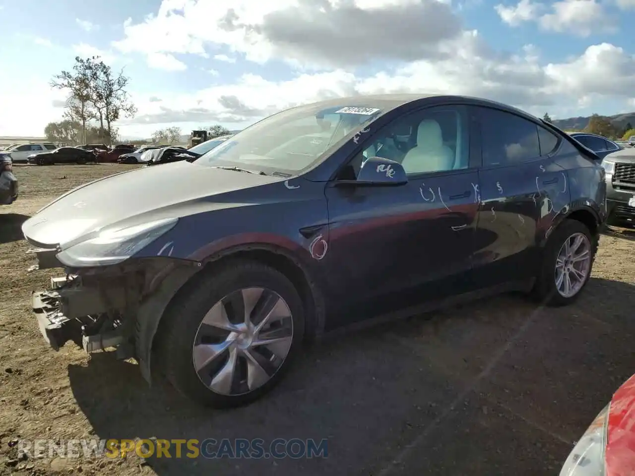 1 Photograph of a damaged car 5YJYGDEE1MF277158 TESLA MODEL Y 2021