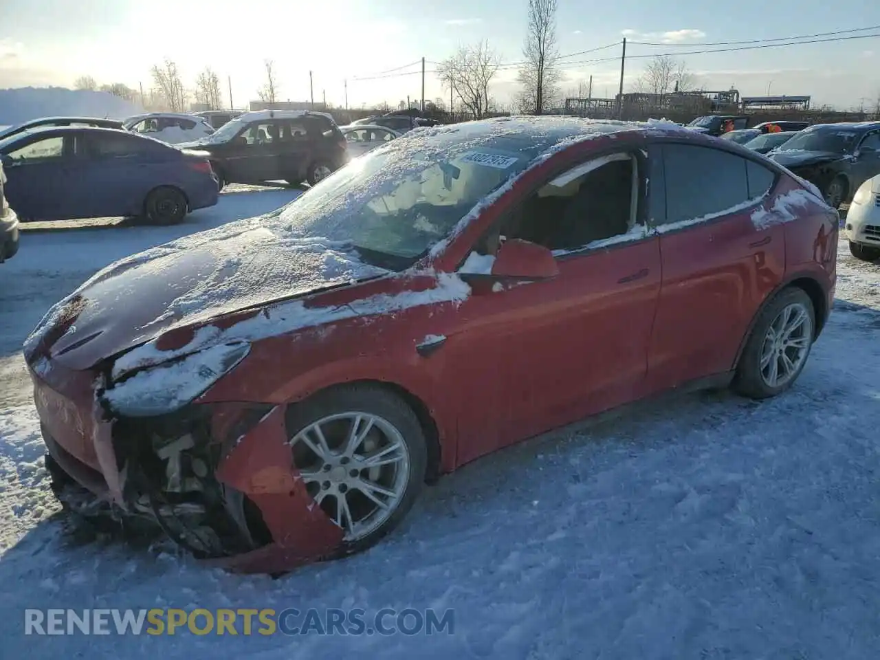 1 Photograph of a damaged car 5YJYGDEE1MF287494 TESLA MODEL Y 2021