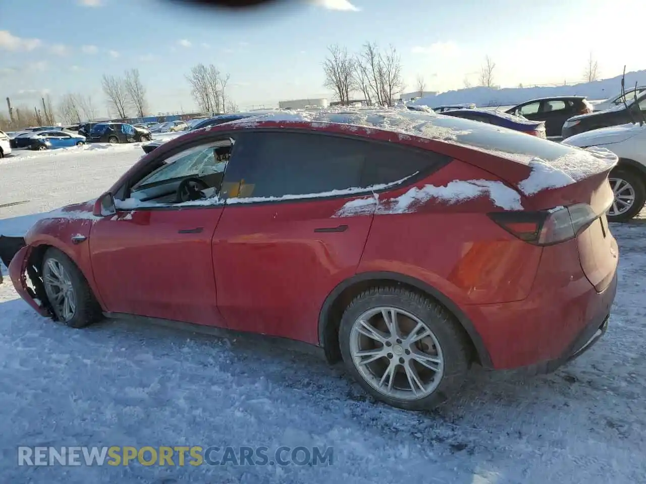 2 Photograph of a damaged car 5YJYGDEE1MF287494 TESLA MODEL Y 2021