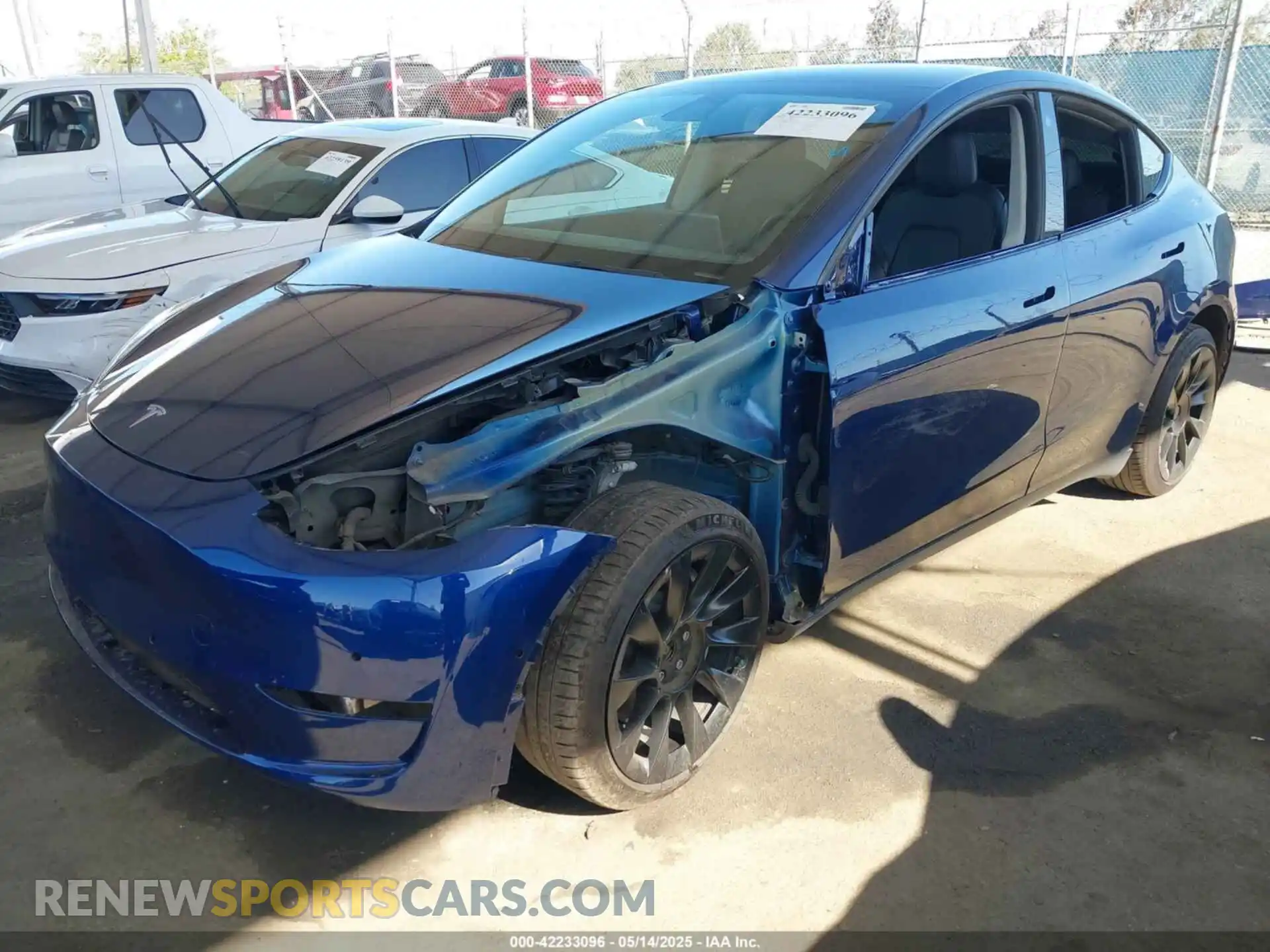 2 Photograph of a damaged car 5YJYGDEE1MF296454 TESLA MODEL Y 2021
