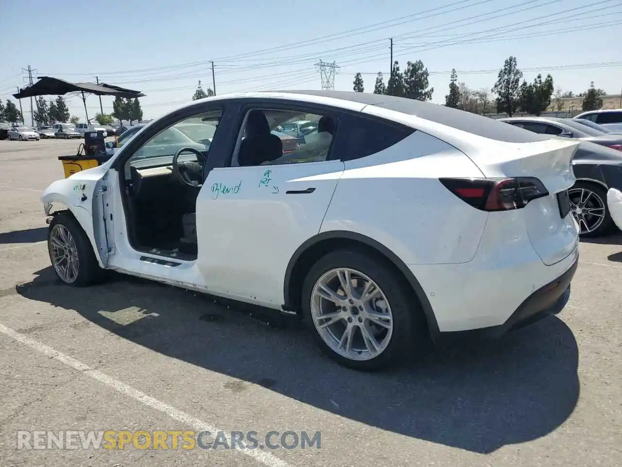 2 Фотография поврежденного автомобиля 5YJYGDEE1MF296776 TESLA MODEL Y 2021