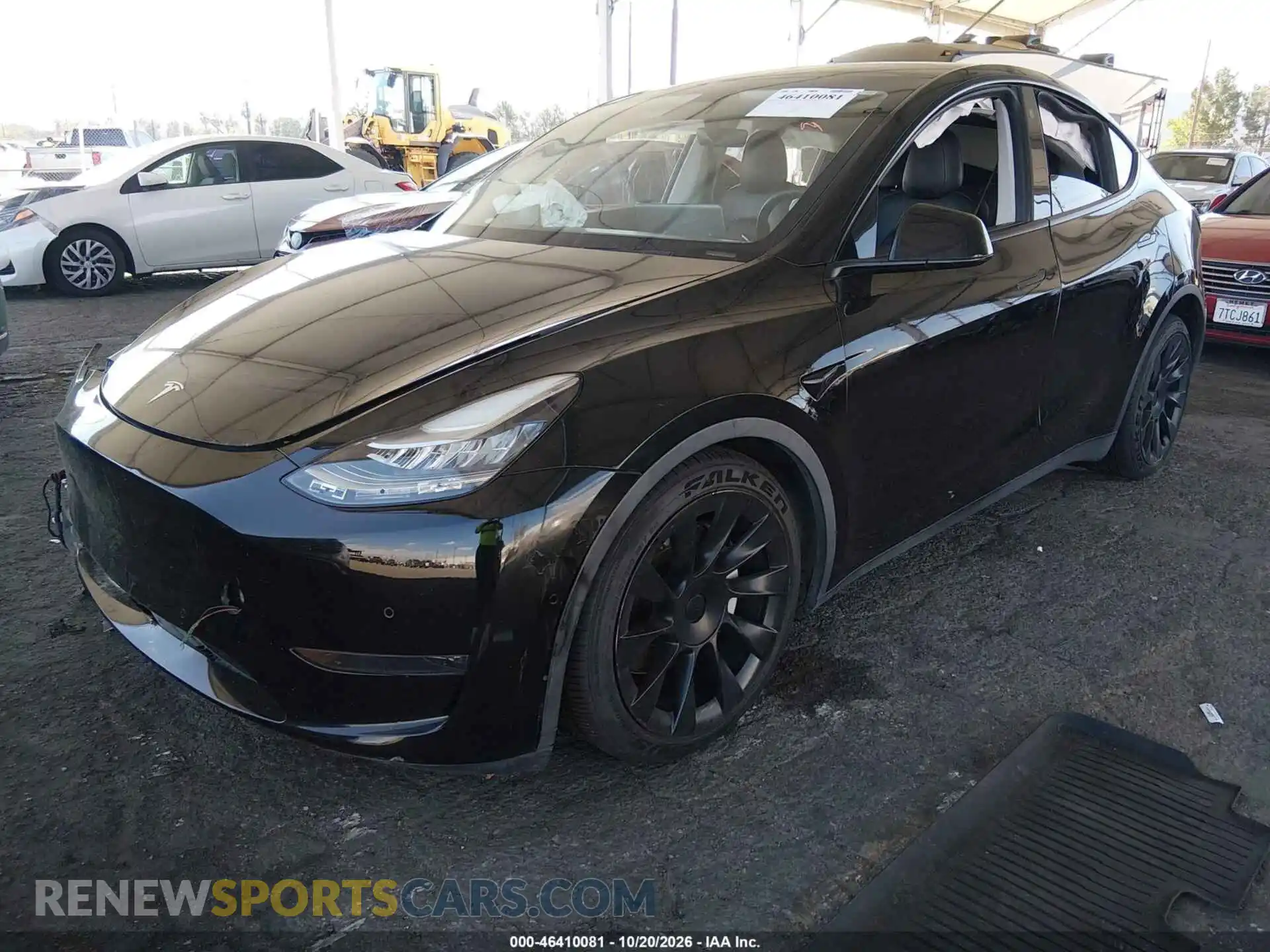 2 Фотография поврежденного автомобиля 5YJYGDEE2MF063120 TESLA MODEL Y 2021